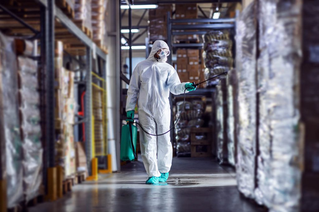 Warehouse industrial cleaning